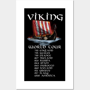 Viking World Tour - Norse Longship - Nordic Maritime History Posters and Art